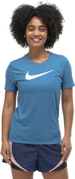 Camiseta Feminina Nike Manga Curta Dri-Fit Swoosh