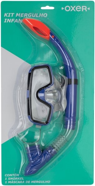 Kit de Mergulho Oxer Polybag Snorkel e Máscara Infantil