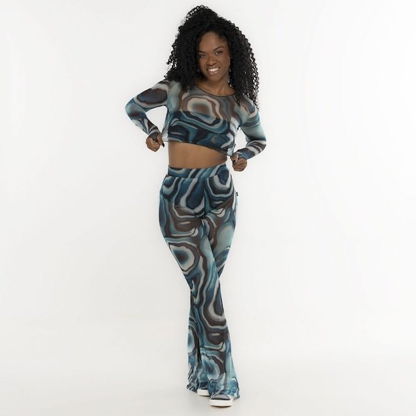 CROPPED MANGA LONGA TULE JADE² PRECIOUS