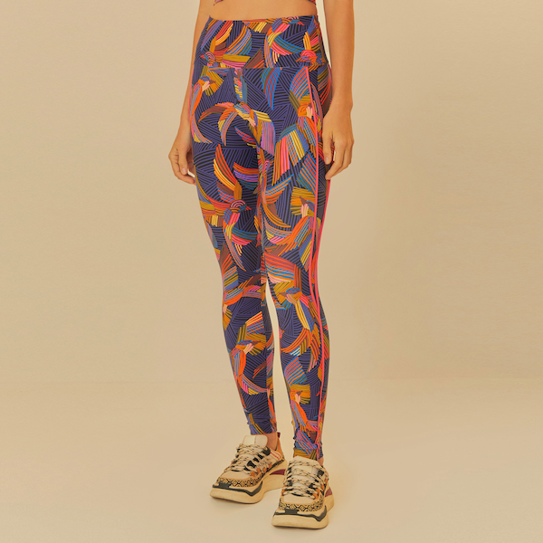 Imagem principal Calça Legging Feminina Farm Andorinha Listrada AZUL/ROSA FARM AZUL/ROSA