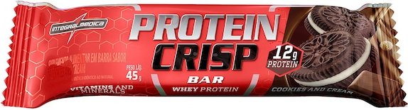 Imagem principal Barra de Proteína Integralmédica Protein Crisp Bar Cookies and Cream 45g VERMELHO Integralmedica VERMELHO
