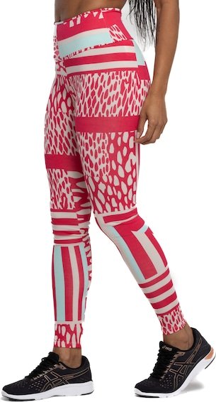 Imagem principal Calça Legging Feminina FitDance Cós Médio Estampada Fit Dance AMARELO CLA/PRETO Fit Dance AMARELO CLA/PRETO