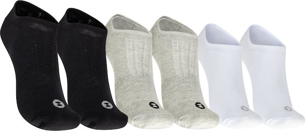 Kit 3 Pares de Meias Light Não Atoalhado Cano Invisível Tamanho 34-38 Oxer Adulto