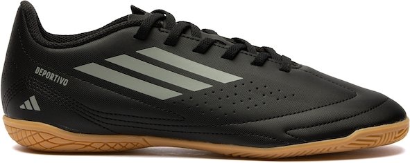 Imagem principal Chuteira Futsal adidas Deportivo III Júnior PRETO/CINZA Adidas PRETO/CINZA