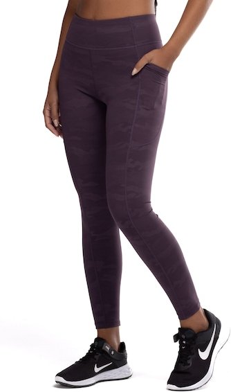 Imagem principal Calça Legging Feminina Oxer Camuflada Premium Média Compressão Cós Baixo ROXO ESCURO Oxer ROXO ESCURO