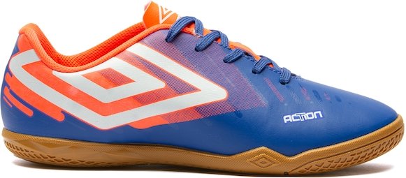 Imagem principal Chuteira Futsal Júnior Umbro Action AZUL/LARANJA Umbro AZUL/LARANJA