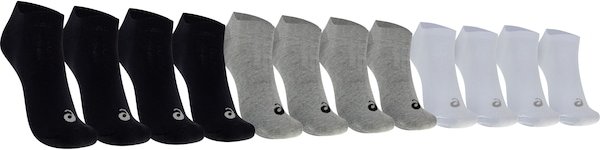 Kit de Meias Cano Curto ASICS Show Soft Tamanho 39 ao 44 Adulto