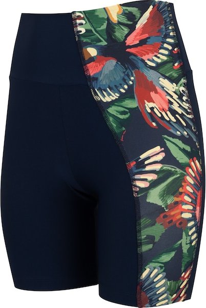 Bermuda Biker Feminina Farm Voo ássaros Cós Médio Média Compressão