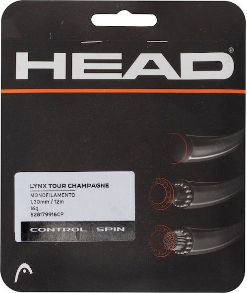 Corda para Raquete de Tênis Head Lynx Tour 16 Champagne
