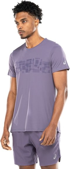 Camiseta Masculina ASICS Manga Curta Estampa Crepe