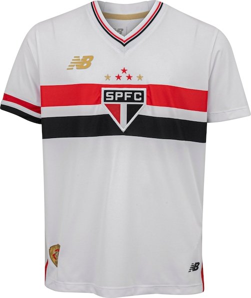 Camisa do São Paulo I 25 New Balance Juvenil Torcedor