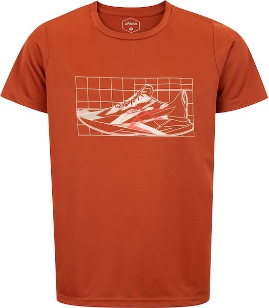 Camiseta Juvenil ASICS Manga Curta Treino Estampada