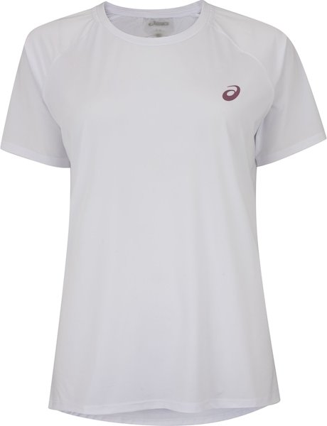 Camiseta Feminina ASICS Manga Curta Emblema Racket UV 50 Antiodor