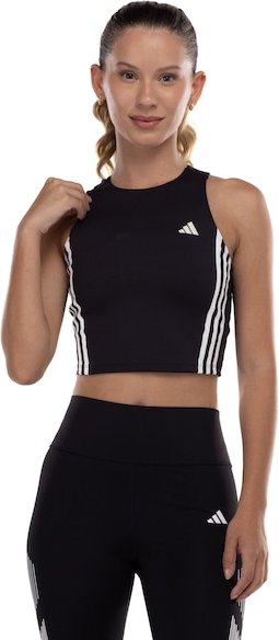 Blusa Regata Feminina adidas Own The Run 3 Listras