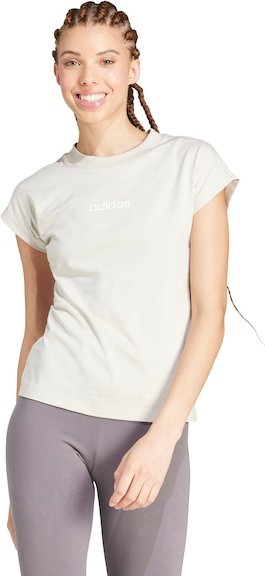 Camiseta Feminina adidas Manga Curta Logo Linear