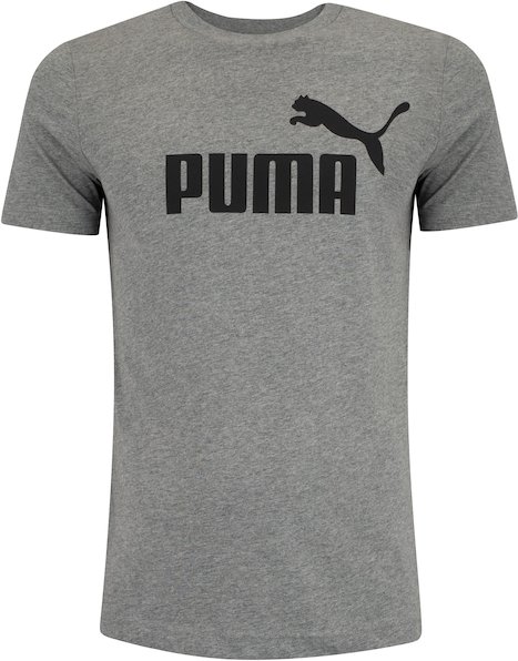 Camiseta Masculina Puma Manga Curta Essentials N01 Logo Tee