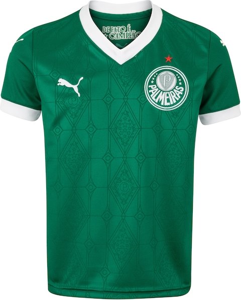 Camisa do Palmeiras I 25 Puma Infantil Torcedor