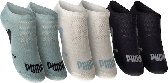 Kit de Meias Puma Sapatilha Invisível 3 Pares Infantil
