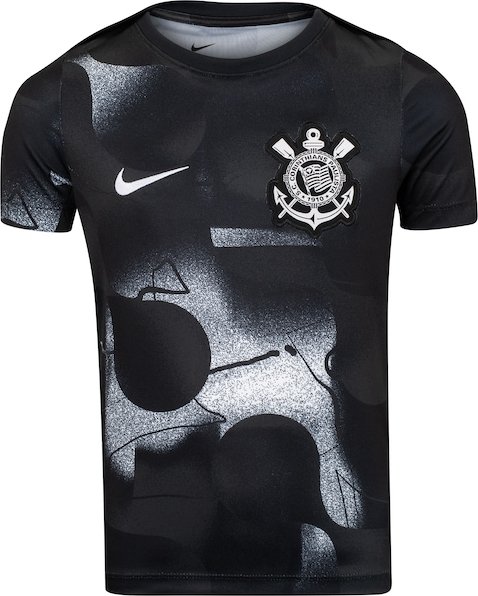 Camisa do Corinthians 25 Nike Infantil Pré Jogo