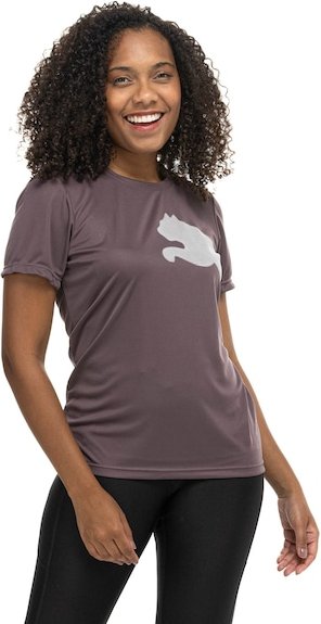 Camiseta Feminina Manga Curta Puma Tad Big Logo Jersey