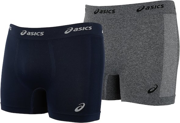 Imagem principal Kit de 2 Cuecas ASICS Boxer Sem Costura Adulto AZUL ESC/CINZA ASICS AZUL ESC/CINZA