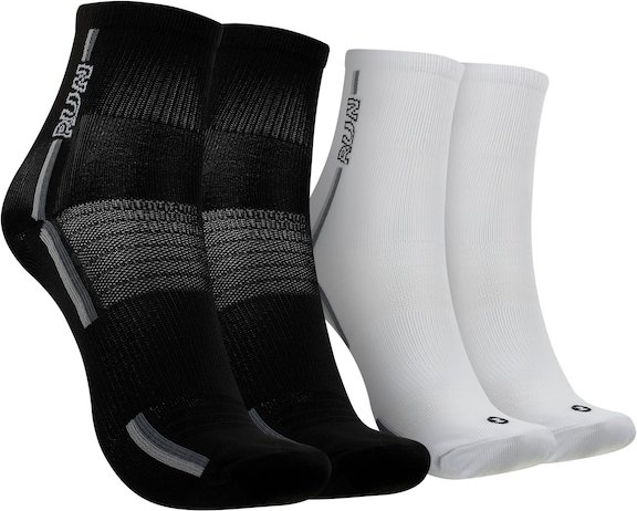 Kit de Meia Para Corrida Oxer Cano Médio Adulto 2 Pares