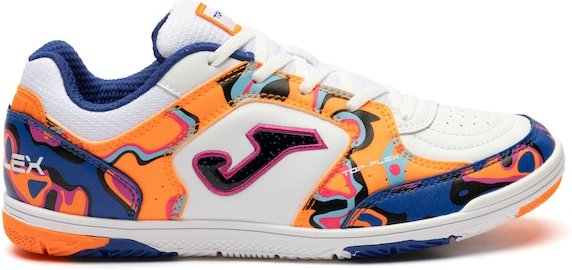 Imagem principal Chuteira Futsal Júnior Joma Top Flex BRANCO/LARANJA ESC Joma BRANCO/LARANJA ESC