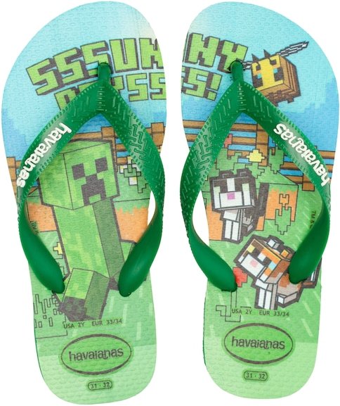 Imagem principal Chinelo Havaianas Infantil Minecraft VERDE Havaianas VERDE