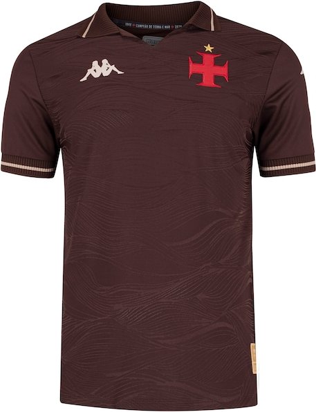Imagem principal Camisa do Vasco da Gama III 25/26 Torcedor Kappa Masculina MARROM Kappa MARROM