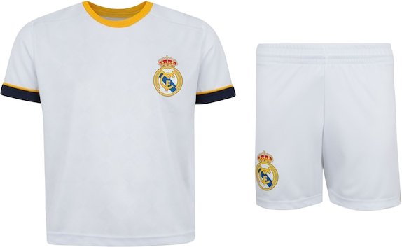 Imagem principal Kit de Uniforme do Real Madrid Braziline Infantil Camiseta + Calção BRANCO braziline BRANCO