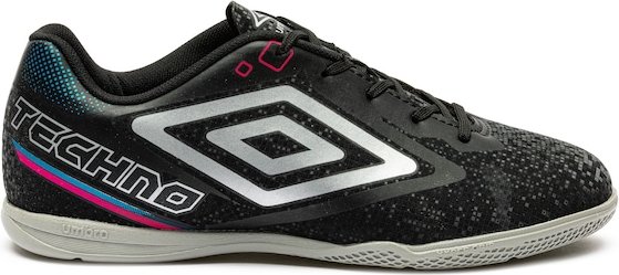 Imagem principal Chuteira Futsal Júnior Umbro Techno II PRETO/CINZA Umbro PRETO/CINZA