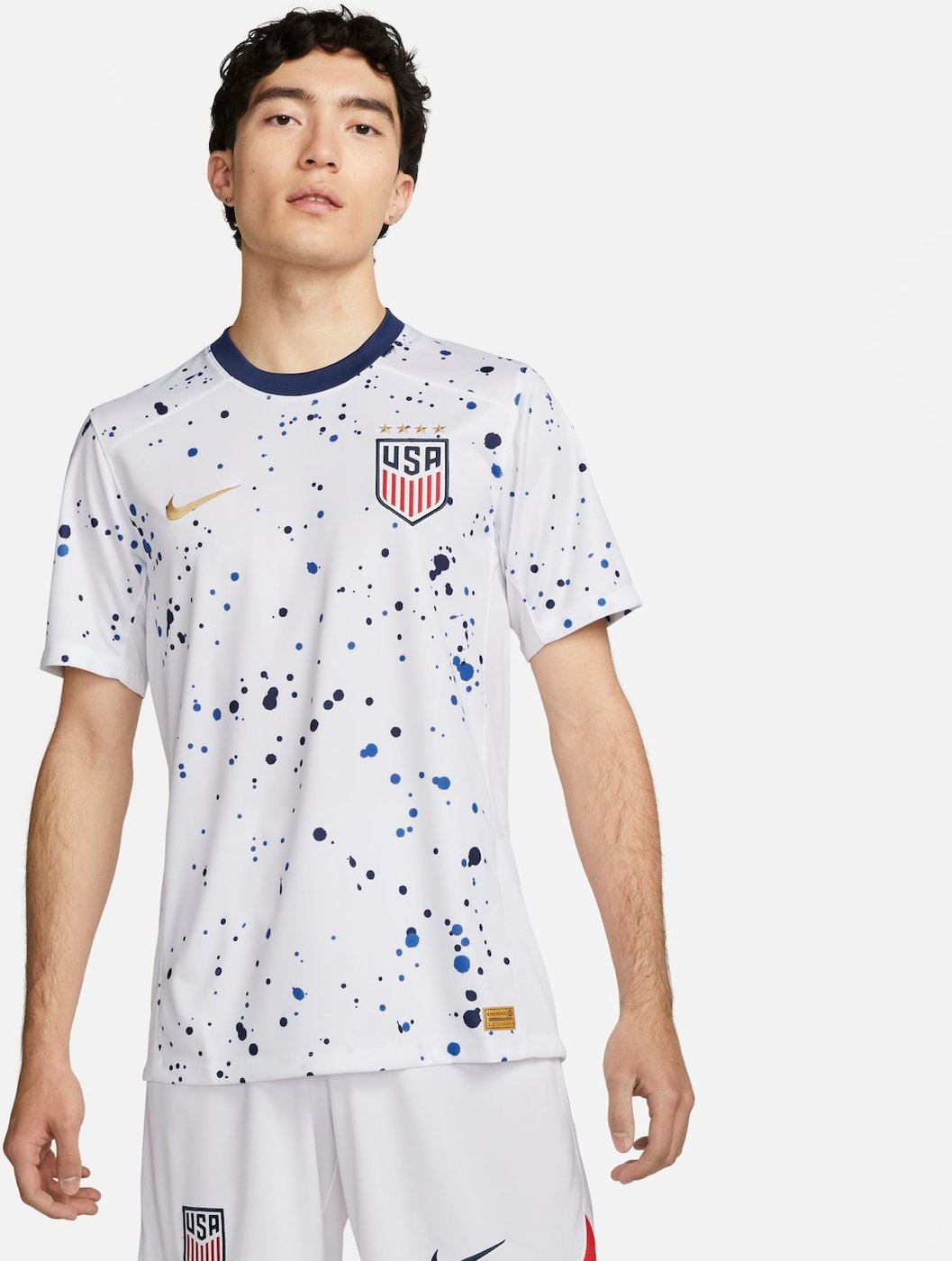 Imagem principal Camisa Nike Estados Unidos I 2023/24 Torcedor Pro Masculina Branco Nike Branco