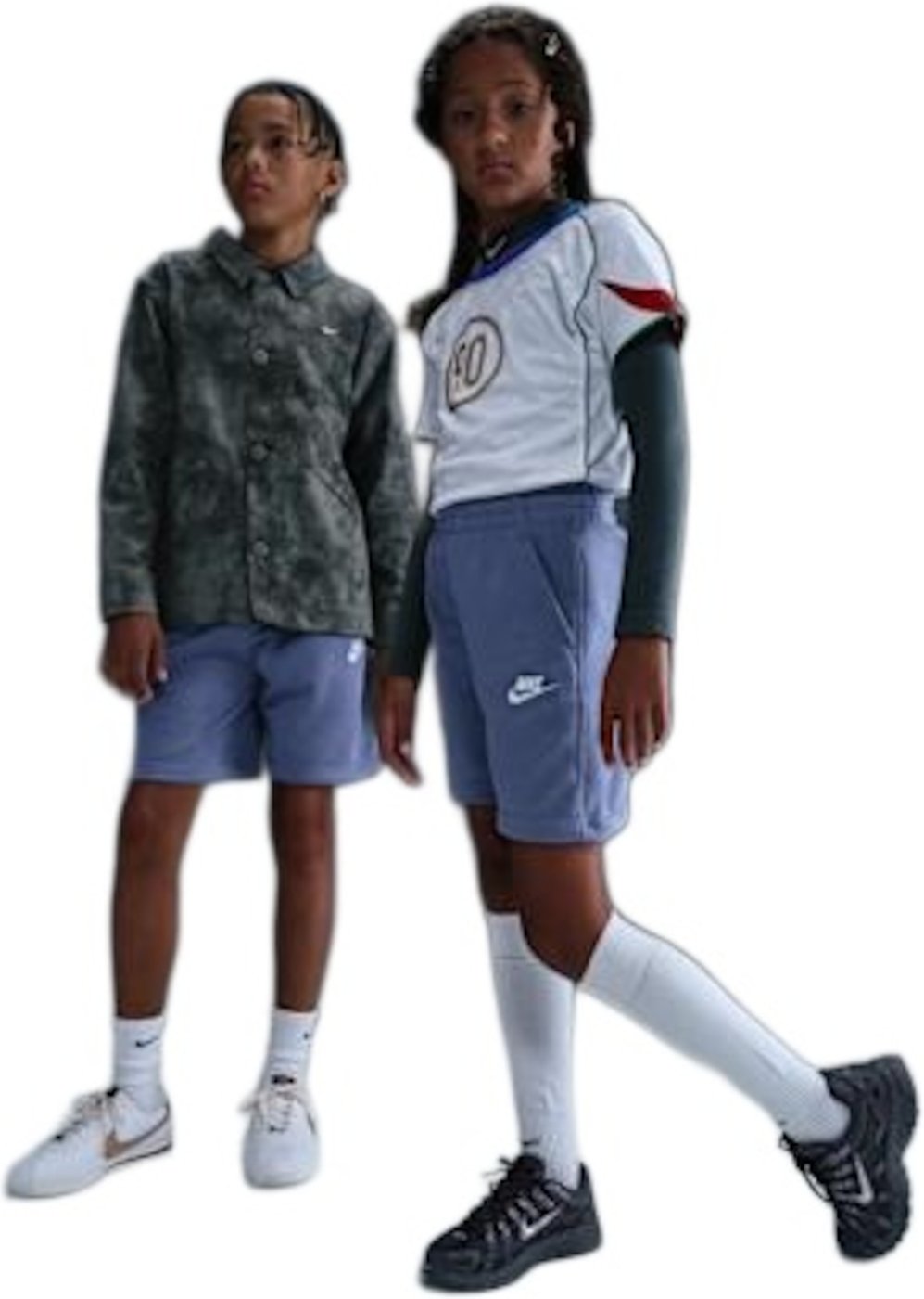 Imagem principal Shorts Nike Sportswear Club Fleece Infantil Cinza Nike Sportswear Cinza