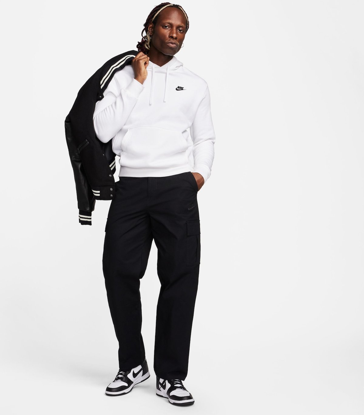 Imagem principal Calça Nike Club Cargo Masculina Nike Sportswear Preto Nike Sportswear Preto