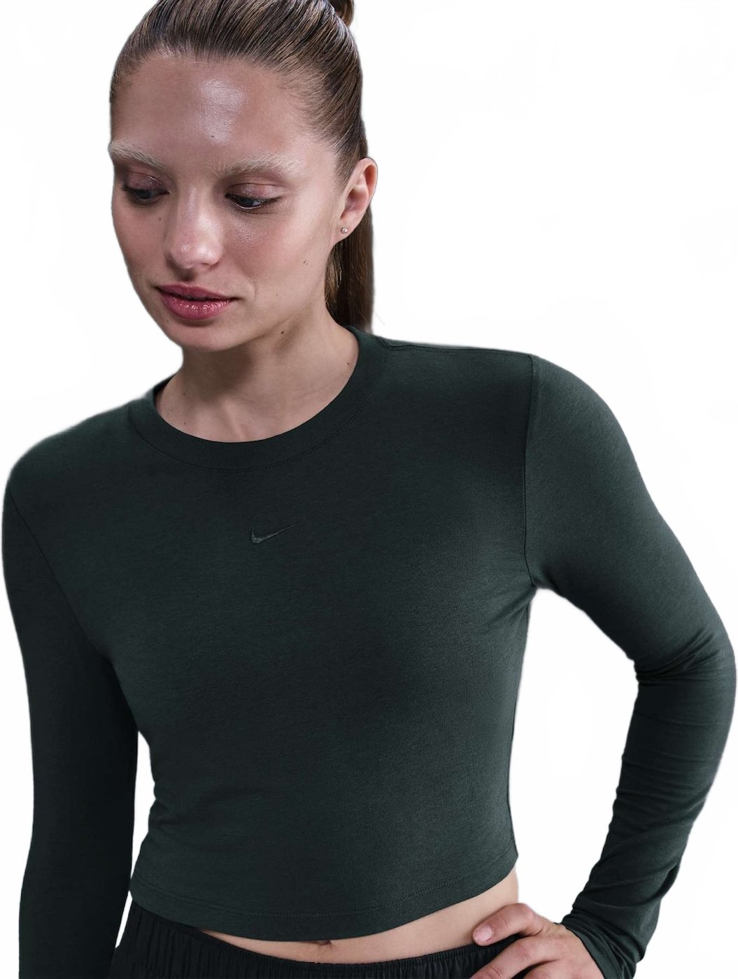 Camiseta Nike Sportswear Cropped Chill Knit Feminina