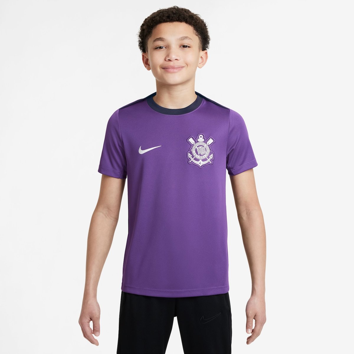 Imagem principal Camisa Nike Corinthians Treino 2025 Infantil Roxo Nike Roxo