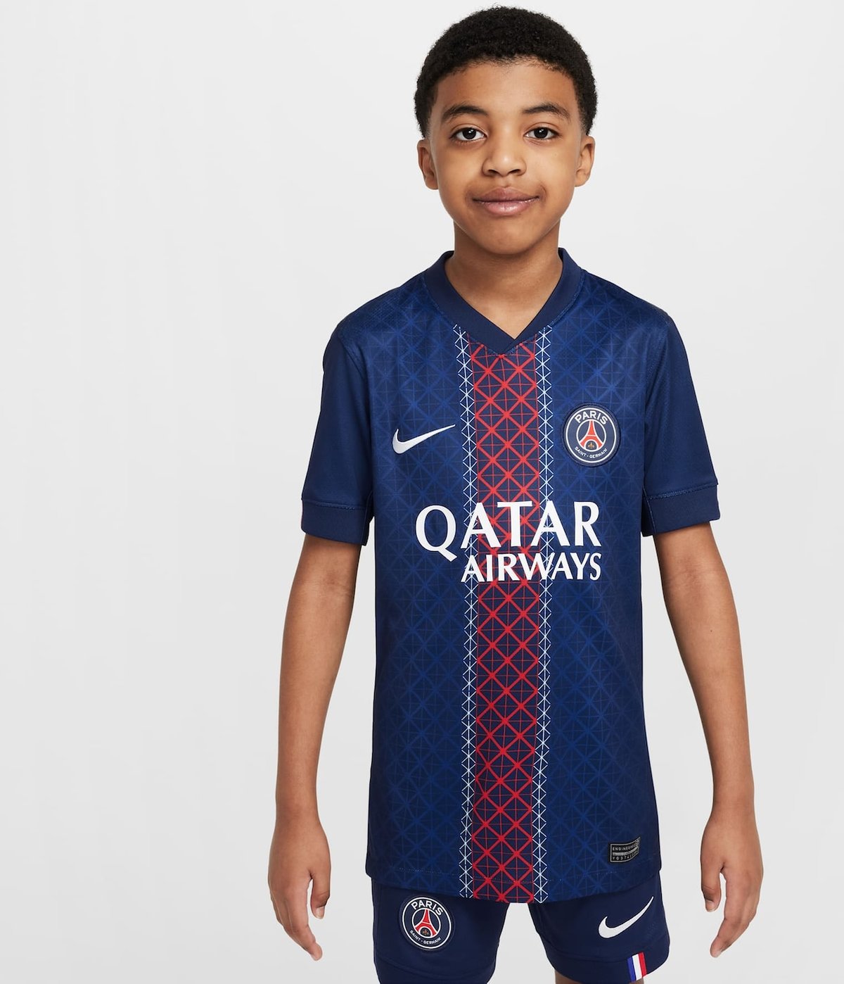 Camisa Nike Paris Saint-Germain I 2025/26 Torcedor Pro Infantil