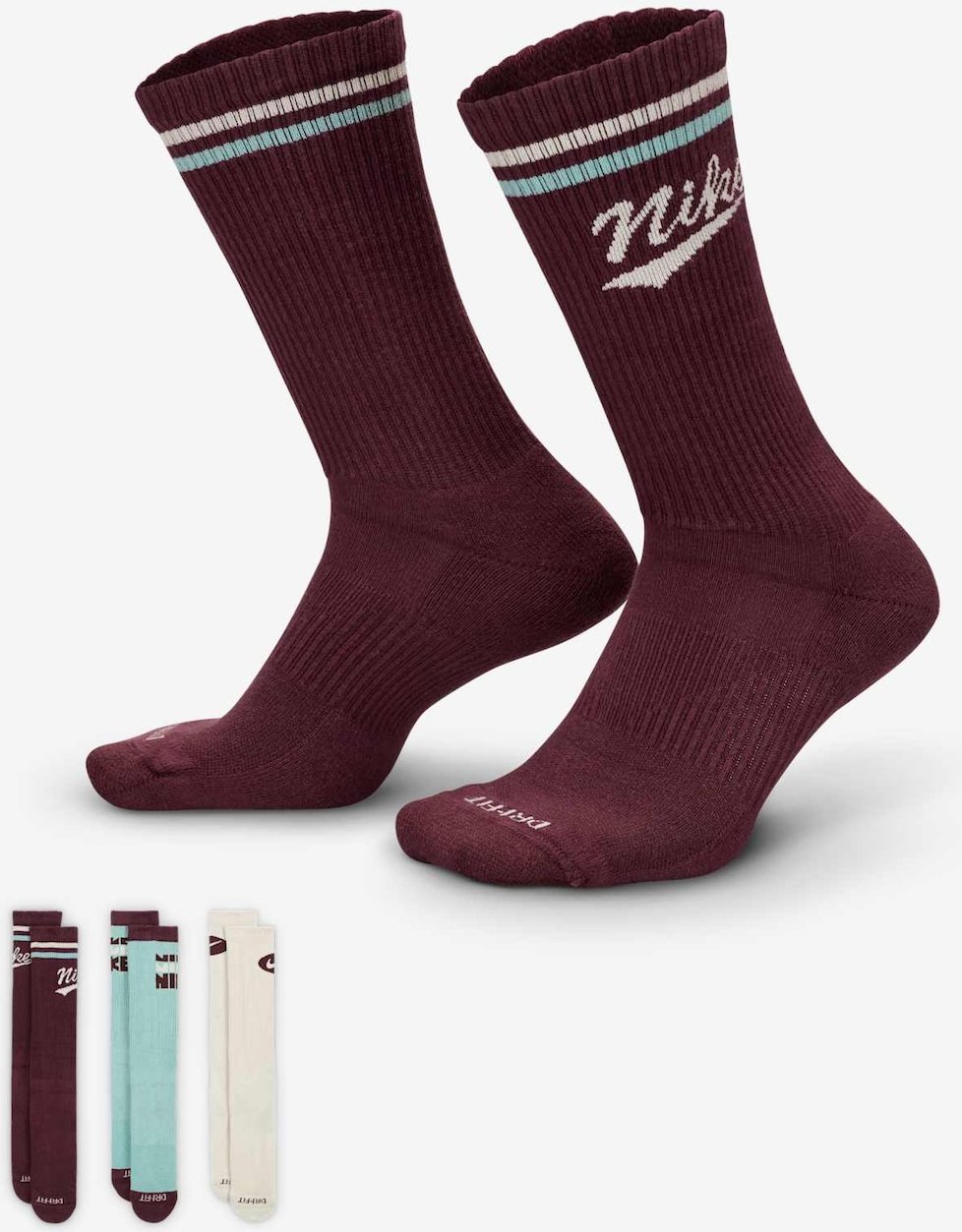 Meias Nike Everyday Plus (3 Pares) Unissex