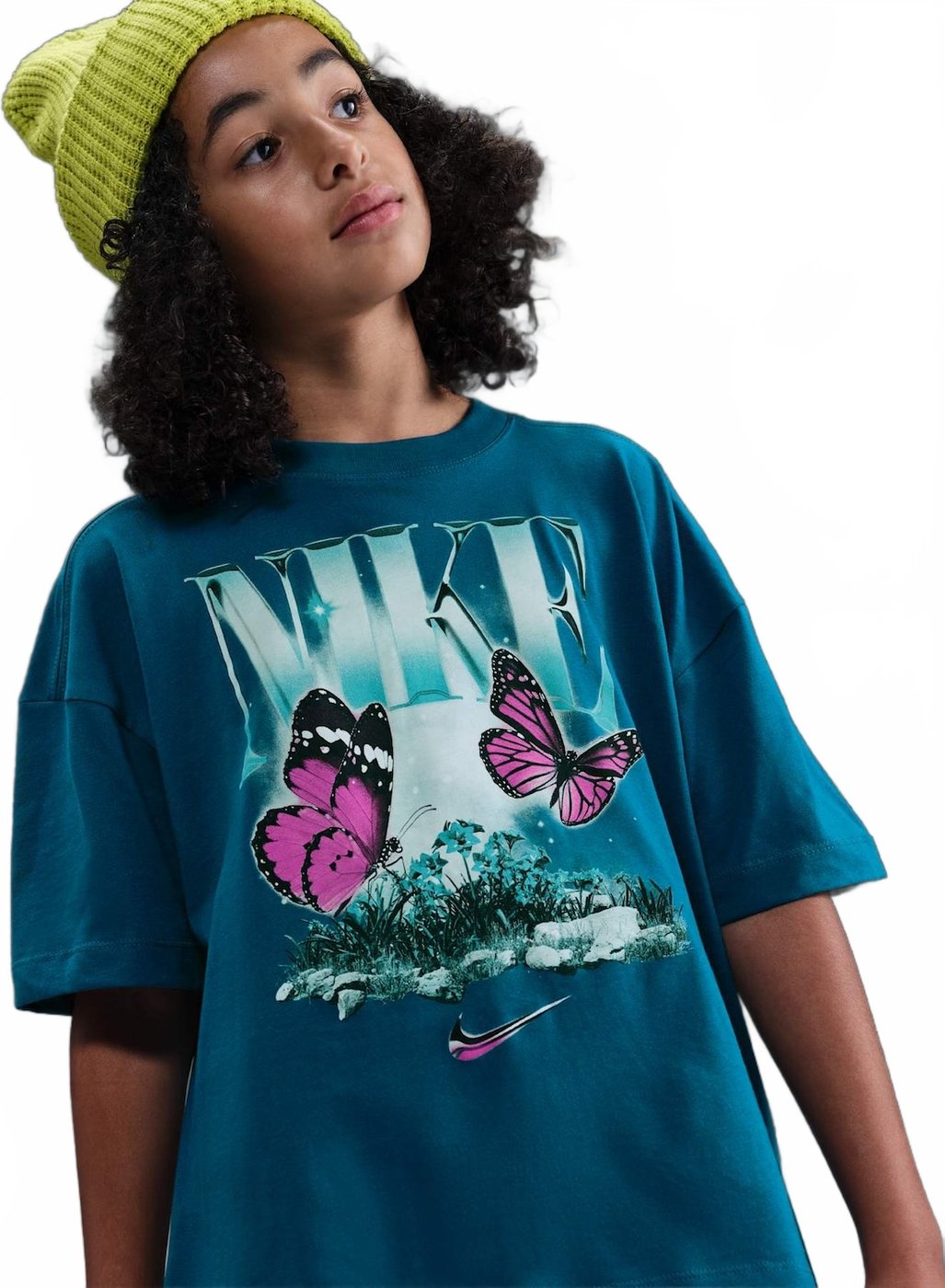 Imagem principal Camiseta Nike Sportswear Butterfly Oversized Infantil Preto Nike Sportswear Preto