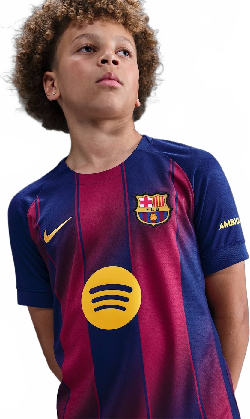 Camisa Barcelona Nike I 2025/26 Torcedor Pro Infantil