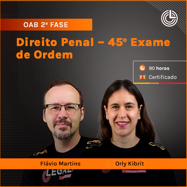 Imagem principal OAB 2ª Fase: Direito Penal - 45º Exame de Ordem