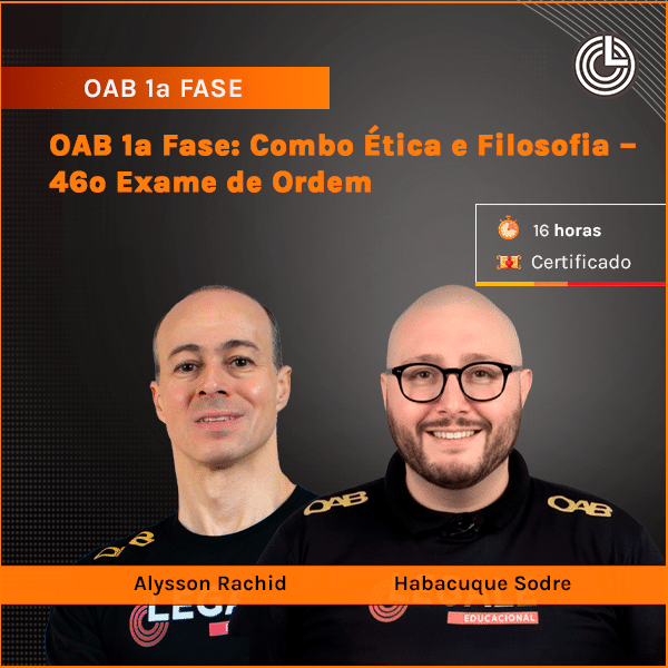 Imagem principal OAB 1ª Fase: Combo Ética e Filosofia - 46º Exame de Ordem