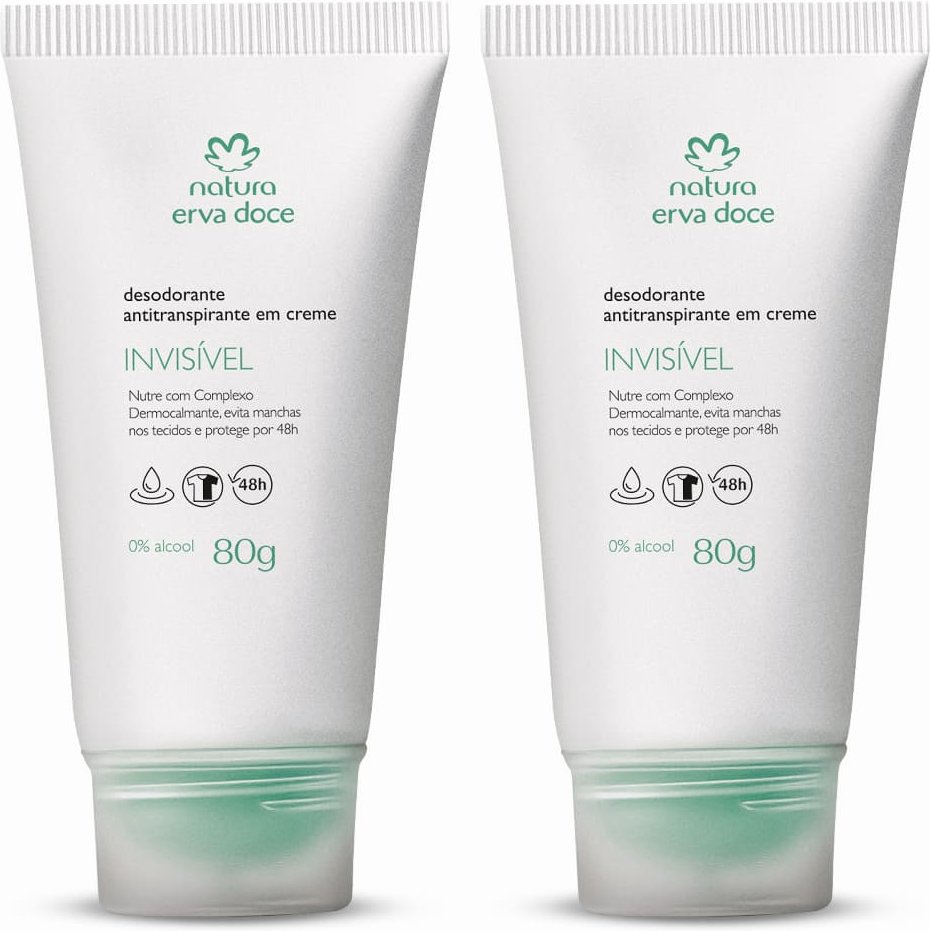 Imagem principal Kit Desodorante Antitranspirante em Creme Erva Doce (2 unidades) Natura BR Natura BR