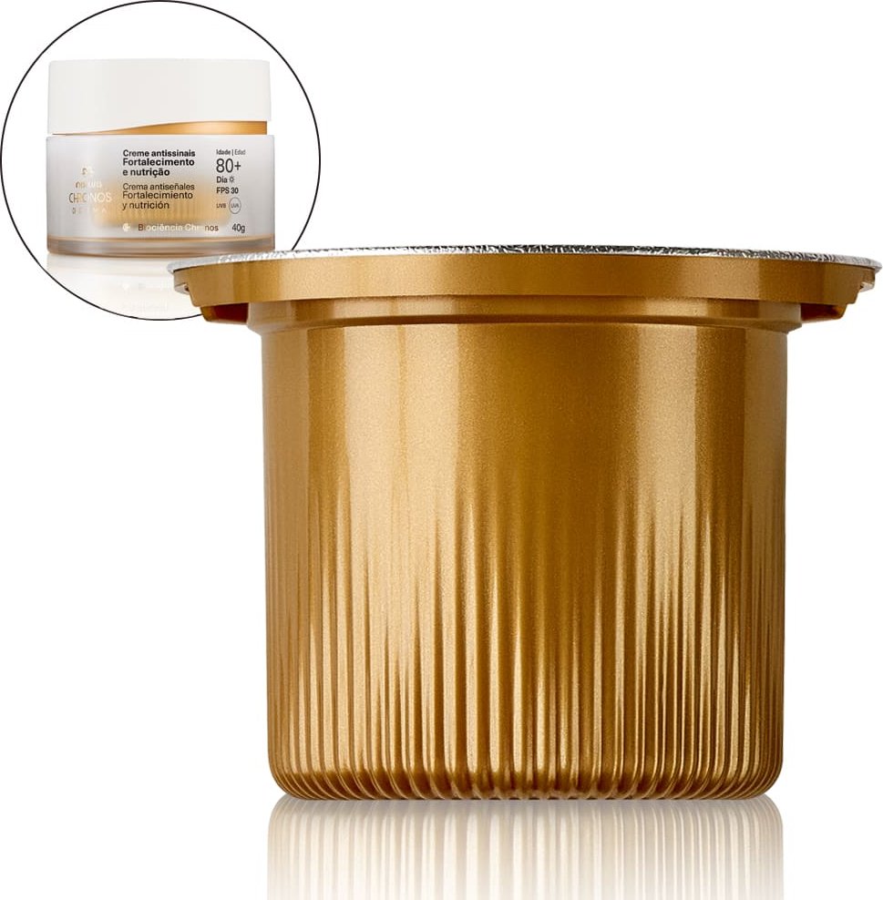 Imagem principal Refil Creme Antissinais Fortalecimento e Nutrição 80+ Dia Chronos Derma Natura BR Natura BR