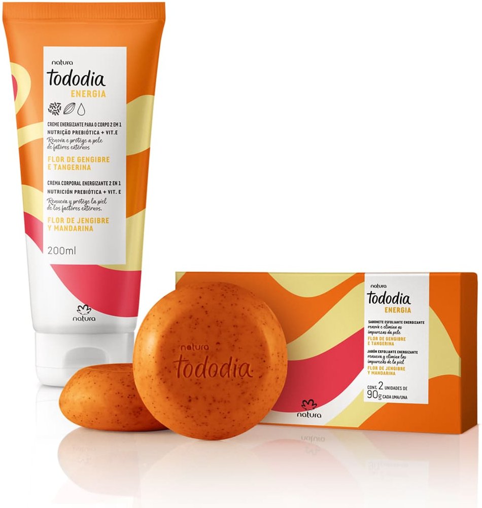 Imagem principal Kit Tododia Energia Flor de Gengibre e Tangerina (2 produtos) Natura BR Natura BR