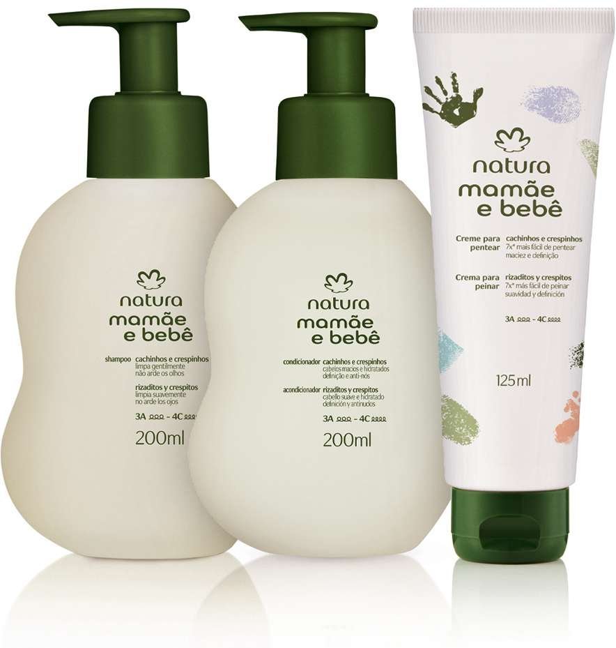 Imagem principal Kit Mamãe e Bebê Cachinhos e Crespinhos (3 produtos) Natura BR Natura BR