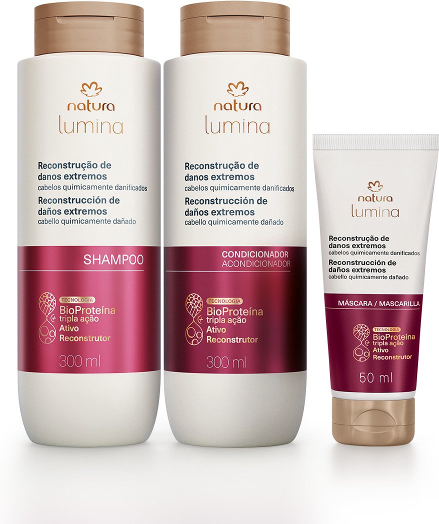 Imagem principal Kit Lumina Reconstrução de Danos Extremos (3 produtos) Natura BR Natura BR