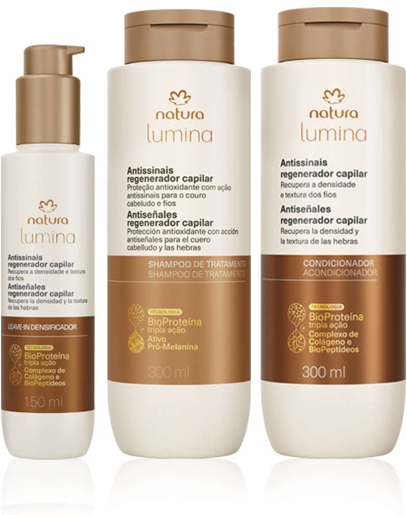 Imagem principal Kit Lumina Antissinais Regenerador Capilar com Leave-in (3 produtos) Natura BR Natura BR