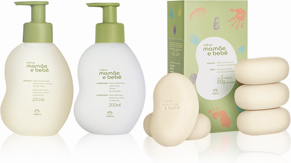 Imagem principal Kit Mamãe e Bebê Shampoo, Condicionador e Sabonete em Barra (3 produtos) Natura BR Natura BR