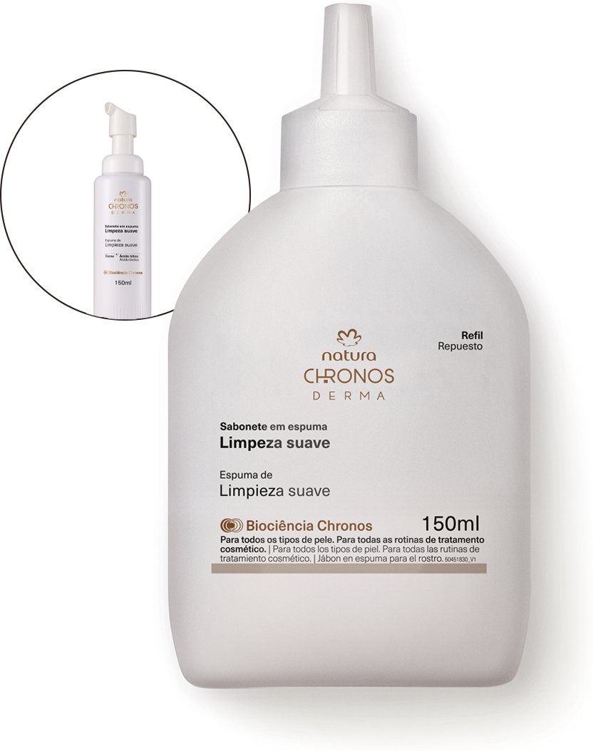 Imagem principal Refil Sabonete em Espuma Limpeza Suave Chronos Derma Natura BR Natura BR